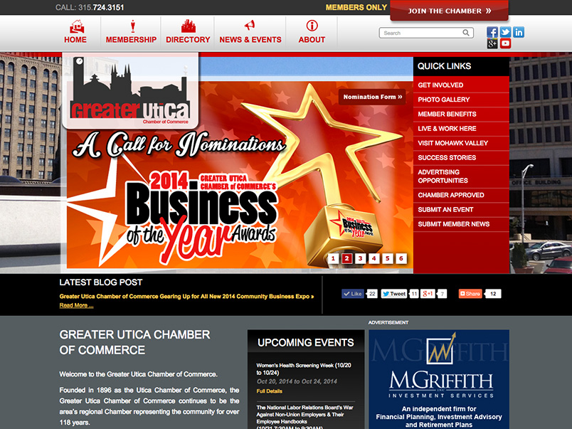 Greater Utica Chamber of Commerce | Web